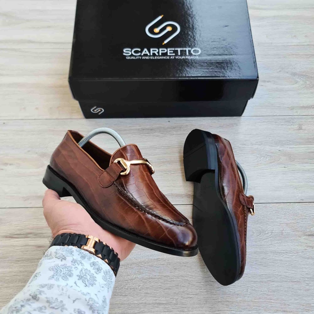 Brown Men's Genuine Leather Loafer - Picture 5 of 5